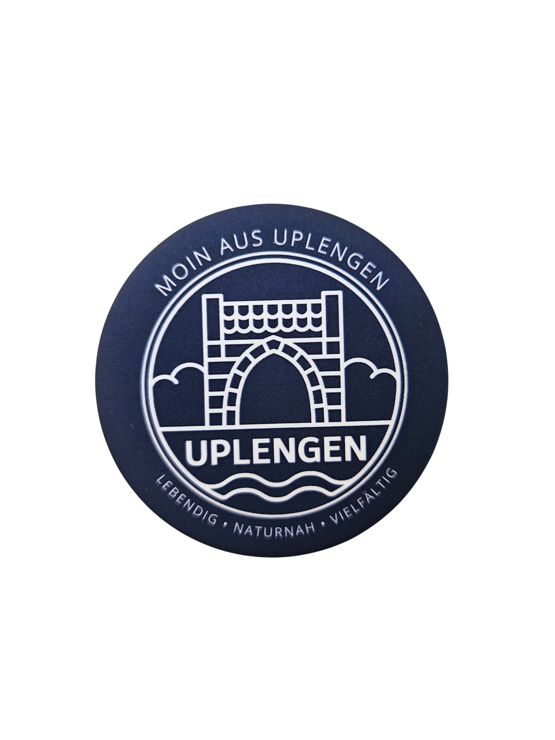 Buttonmagnet mit Flaschenöffner "Uplengen Signet"